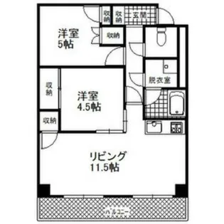 第78松井ビル【9階】の間取り