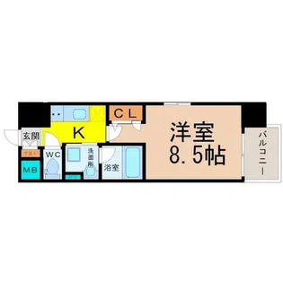 セレニティー大須【9階】の間取り