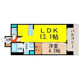 セレニティー大須【8階】の間取り