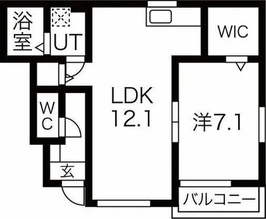セントポーリアA【1階】の間取り