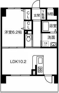 セジュール小牧【703号室】の間取り
