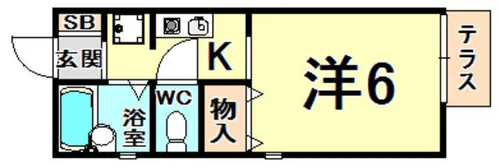 ペルメ【1階】の間取り