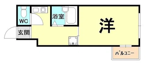 ワンフラーリッシュ西宮【4階】の間取り