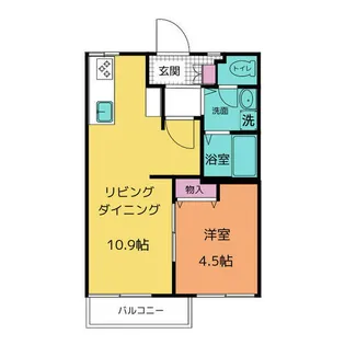 PAO平手【2階】の間取り