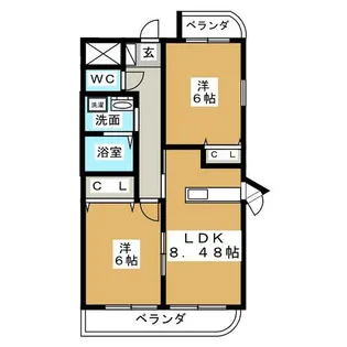 RHUステーツ【5階】の間取り