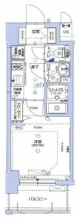 グランカリテ大阪城EAST【12階】の間取り