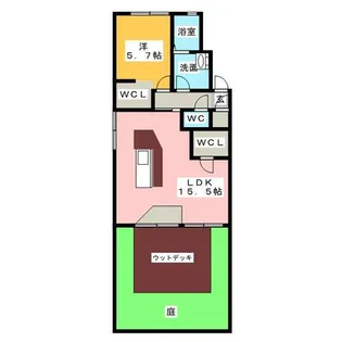 メゾン・ハイケイ【1階】の間取り