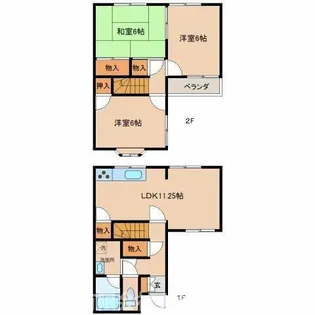 ヤシロガーデンハウス【12号室】の間取り