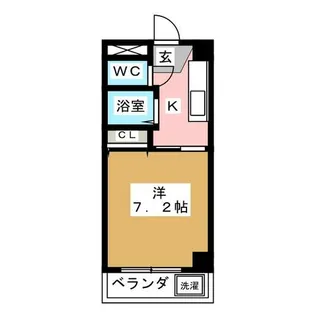 プチパレス【4階】の間取り