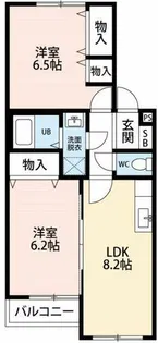 ネイステージA【2階】の間取り