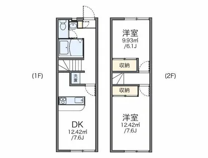 レオパレスTSURUHARA【115号室】の間取り