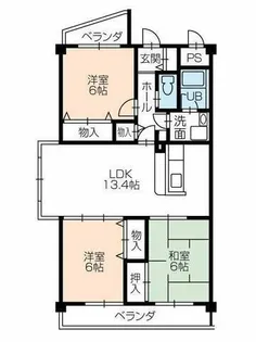 ビオス菰口【305号室】の間取り