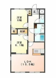 GREEN FIL【2階】の間取り