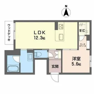 シャーメゾン大金【1階】の間取り