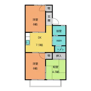 3DKの間取り画像