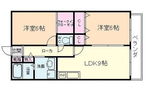 大阪府大阪市淀川区三津屋中1丁目【マンション】の間取り