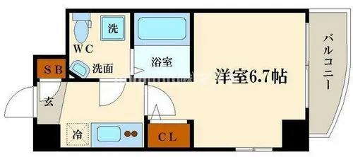 SERENiTE本町reflet【7階】の間取り