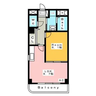 My Wish【4階】の間取り