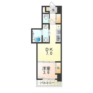 クローバー・ビュー北花田【10階】の間取り