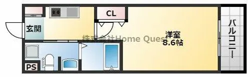 M’sマンション長栄寺【2階】の間取り