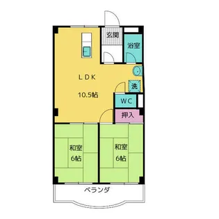 パティオ野並【4階】の間取り