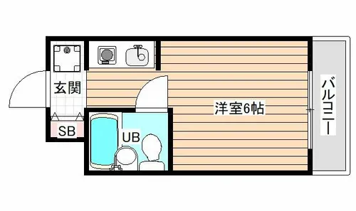 ドミール海西【4階】の間取り