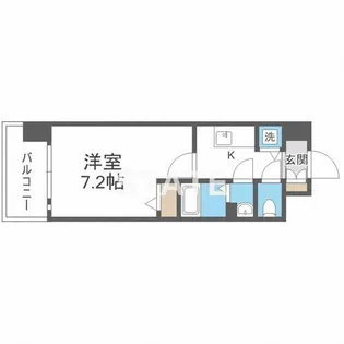 エスリード大阪城PREMIER【7階】の間取り