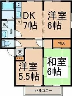 サンガーデン緑ヶ丘【A101号室】の間取り