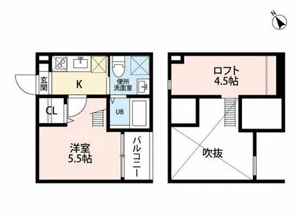 タウンコート 鳴海【1階】の間取り