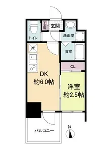 セレニテ天満橋アリア【6階】の間取り