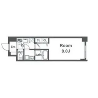 スプランディッド淀屋橋DUE【4階】の間取り