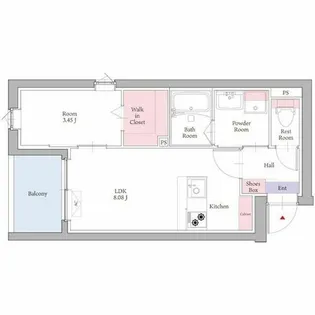 リアンレガーロ桜並木駅【3階】の間取り