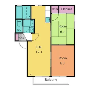 フォーレス羽城【2階】の間取り