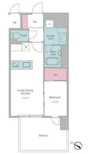 J.GRAN Court京町堀【3階】の間取り