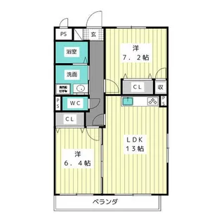 フローラル香流【3階】の間取り