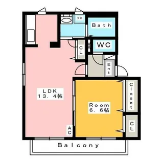 雪月花 B【1階】の間取り