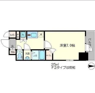 エスリード心斎橋LUXUE【13階】の間取り
