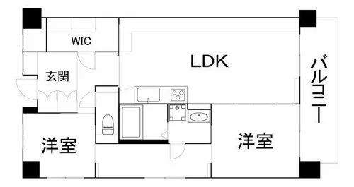 アトレ21南堀江【1201号室】の間取り