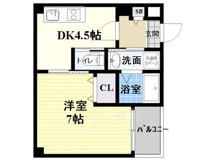 アルバス大宮【1階】の間取り