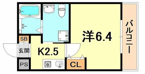 グレイスシャトー王子【4階】の間取り