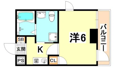 グレイスシャトー王子【5階】の間取り