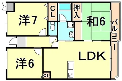 プラザファミール【1階】の間取り