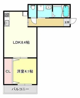 Ogar Court Fuse【2階】の間取り