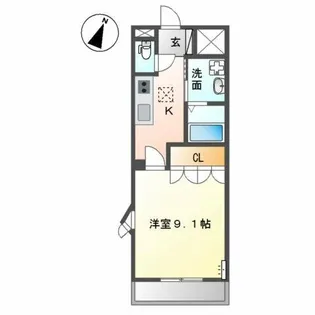 ボーリバージュ【1階】の間取り