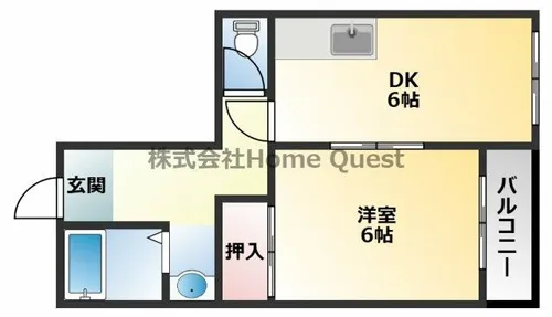 フローラルハイツ大興【2階】の間取り