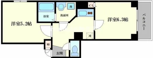 GARE NAMBA【6階】の間取り