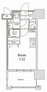 エンクレストALIVE白金【708号室】の間取り