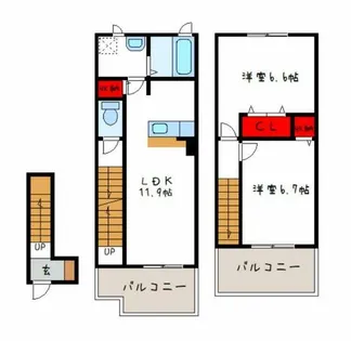 ティアラ コートA【2階】の間取り