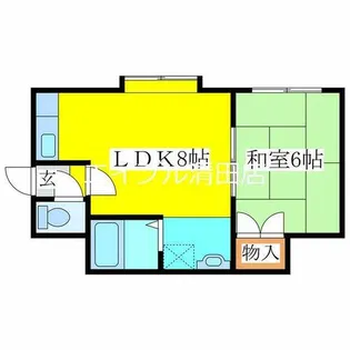 ドリーム里塚Ⅱ【2階】の間取り
