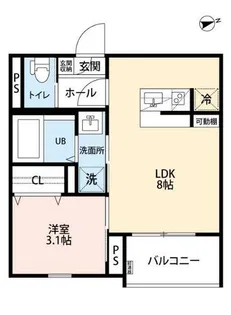 robot home 東本町【3階】の間取り